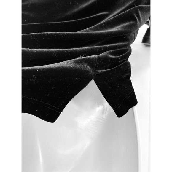 Outfit JPR size medium embroidered black velvet top - Picture 5 of 10